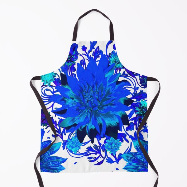 Item preview, Blue Flower pattern (white) designed and sold by Sghetti.