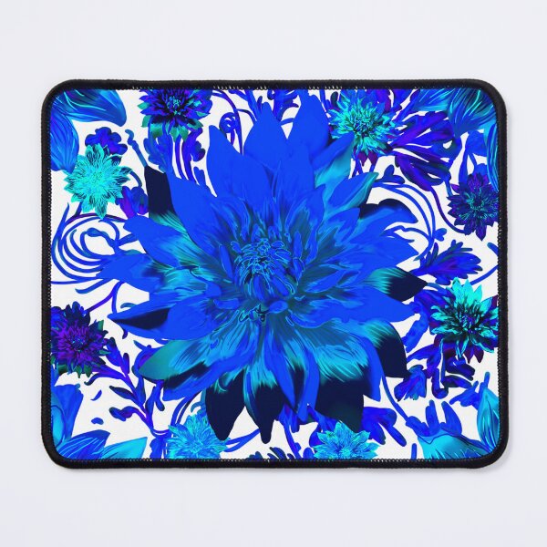Item preview, Blue Flower pattern (white) designed and sold by Sghetti.