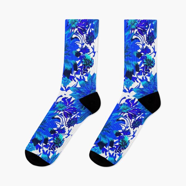 Item preview, Blue Flower pattern (white) designed and sold by Sghetti.