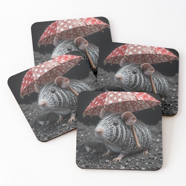 Item preview, Guinea Pig under Polka Umbrella designed and sold by Azrabi.