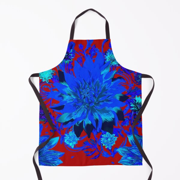 Item preview, Blue Flower pattern (red) designed and sold by Sghetti.