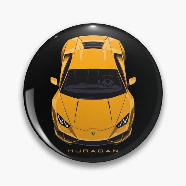 Item preview, Lambo Huracan Yellow illustration designed and sold by blackdogshop.