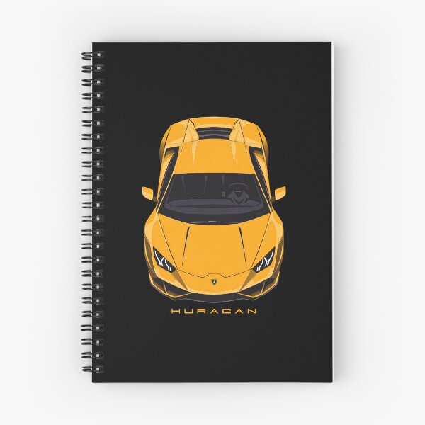 Item preview, Lambo Huracan Yellow illustration designed and sold by blackdogshop.