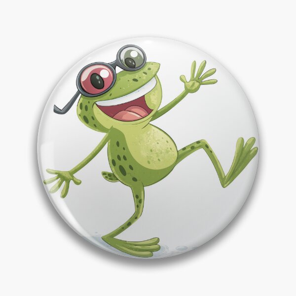Item preview, Goofy Frog on the Move designed and sold by Alihassan-Art.