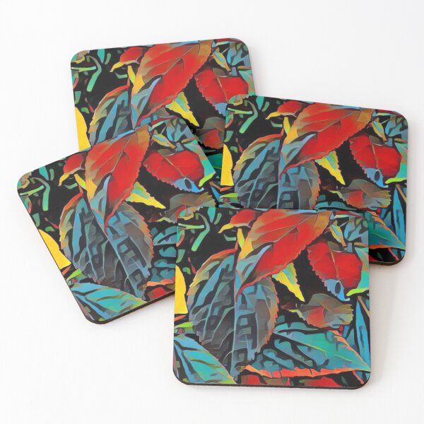 Item preview, magical play of colors on the leaves designed and sold by PinkishGlasses.