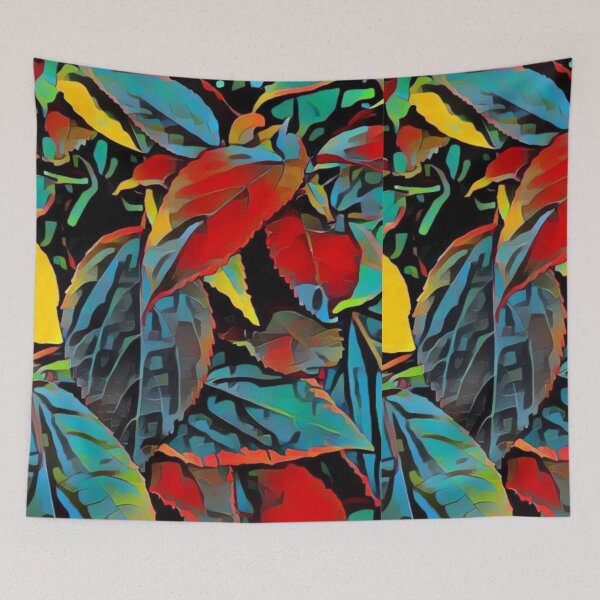 Item preview, magical play of colors on the leaves designed and sold by PinkishGlasses.