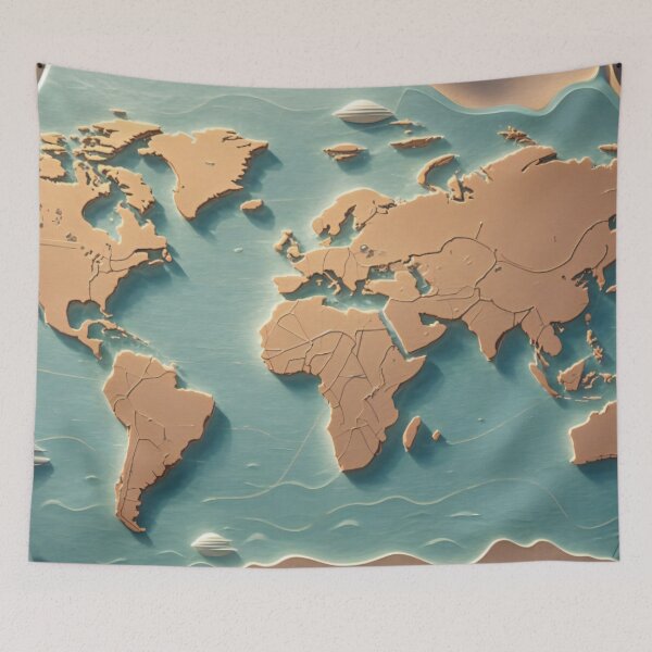 Item preview, Global Panorama: A World in Relief designed and sold by yaser1234.