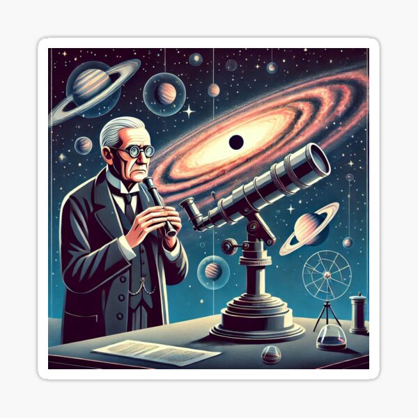 Edwin Hubble Sticker