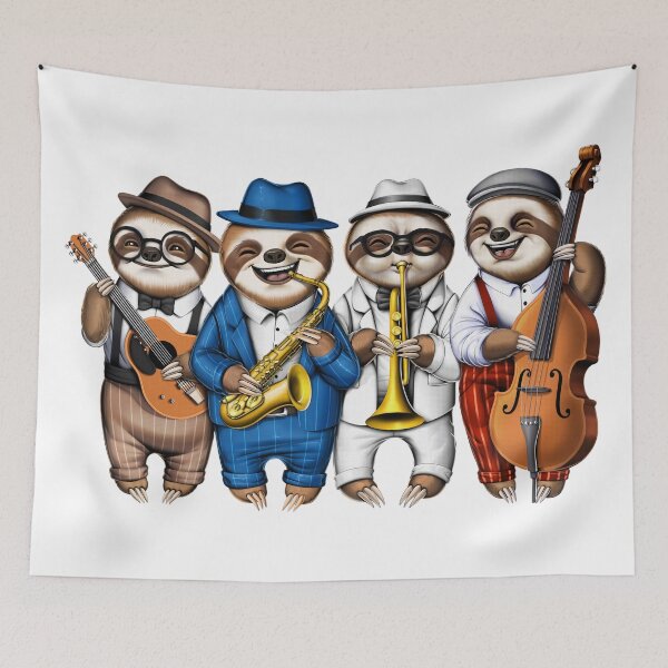 Item preview, Sloth Jazz Musicians designed and sold by underheaven.