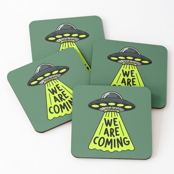 Item preview, We Are Coming. UFO designed and sold by MyHappyArtShop.