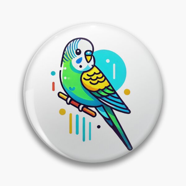 Item preview, Whimsical Budgie Illustration designed and sold by KittyKatto.