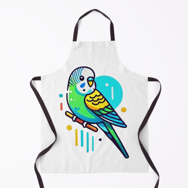 Item preview, Whimsical Budgie Illustration designed and sold by KittyKatto.