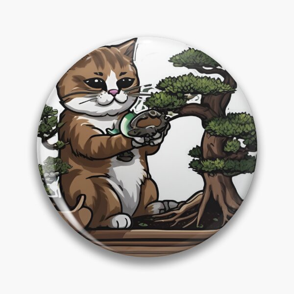 Item preview, Cat Person Working On Bonsai Sigma Cat designed and sold by PhilosophicalG.