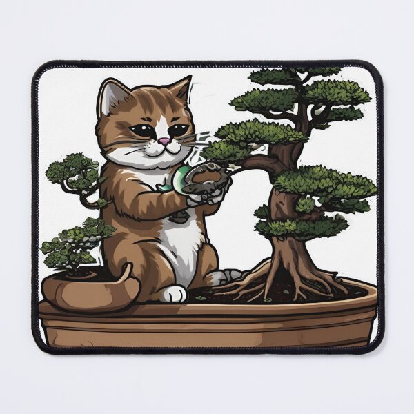 Item preview, Cat Person Working On Bonsai Sigma Cat designed and sold by PhilosophicalG.