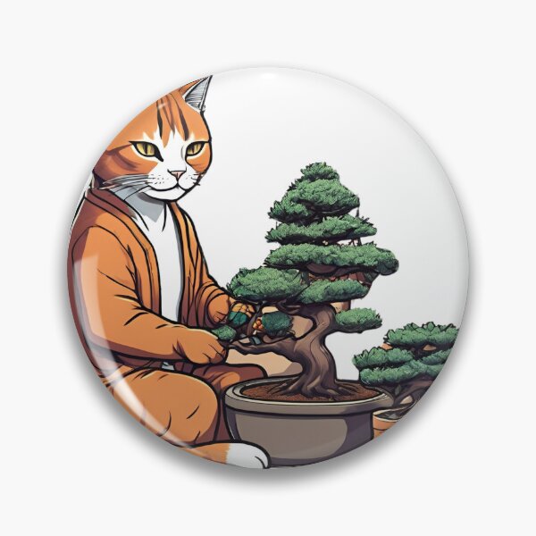 Item preview, Cat Person Working On Bonsai Sigma Cat designed and sold by PhilosophicalG.