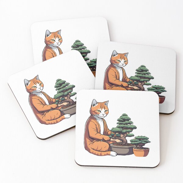 Item preview, Cat Person Working On Bonsai Sigma Cat designed and sold by PhilosophicalG.
