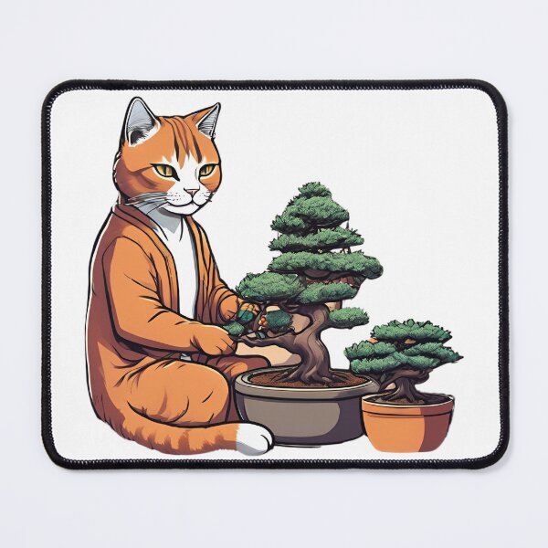 Item preview, Cat Person Working On Bonsai Sigma Cat designed and sold by PhilosophicalG.