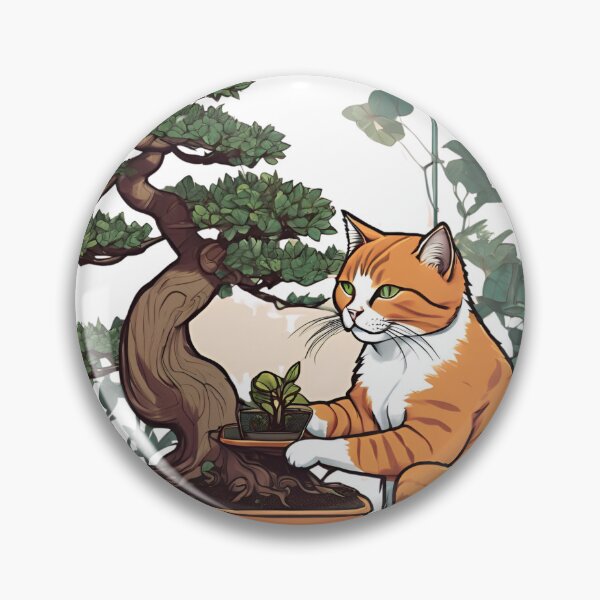 Item preview, Cat Person Working On Bonsai Sigma Cat designed and sold by PhilosophicalG.