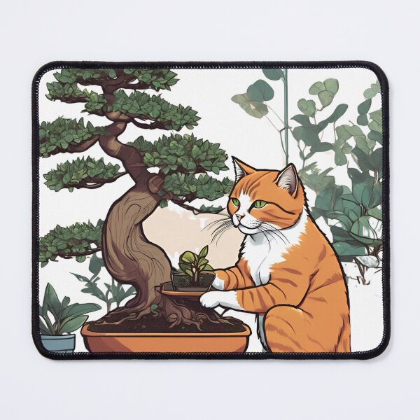 Item preview, Cat Person Working On Bonsai Sigma Cat designed and sold by PhilosophicalG.