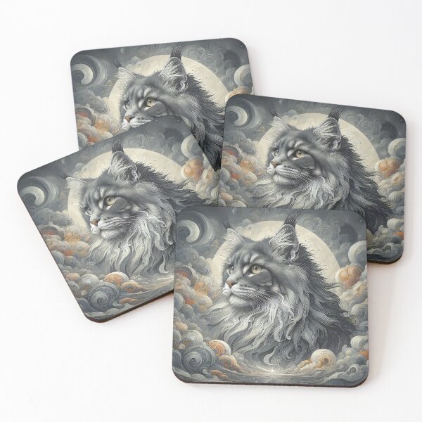 Item preview, Majestic Maine Coon Cat Design designed and sold by CattyCornerPOD.