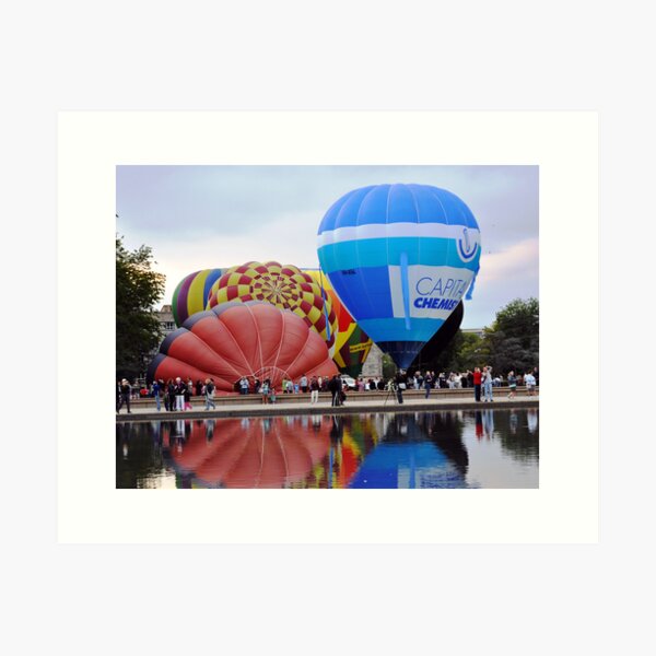 Hot Air Balloon Reflections Art Print