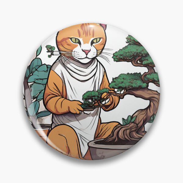 Item preview, Cat Person Working On Bonsai Sigma Cat designed and sold by PhilosophicalG.