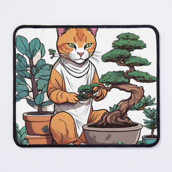 Item preview, Cat Person Working On Bonsai Sigma Cat designed and sold by PhilosophicalG.