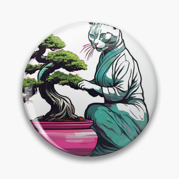 Item preview, Cat Person Working On Bonsai Sigma Cat designed and sold by PhilosophicalG.