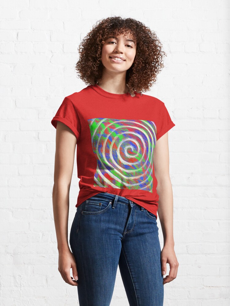Alternate view of Abstract Spiral Classic T-Shirt