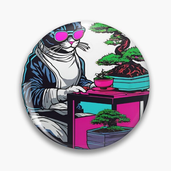 Item preview, Cat Person Working On Bonsai Sigma Cat designed and sold by PhilosophicalG.