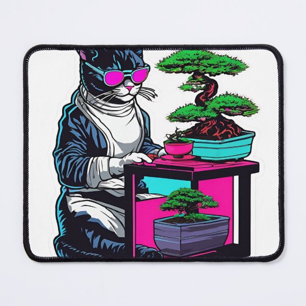 Item preview, Cat Person Working On Bonsai Sigma Cat designed and sold by PhilosophicalG.
