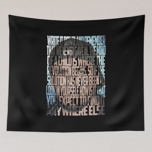 Item preview, Immortal Technique Portrait with Lyric Typography designed and sold by Enea Kelo.