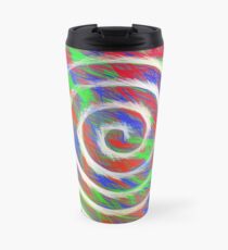 Abstract Spiral Travel Mug