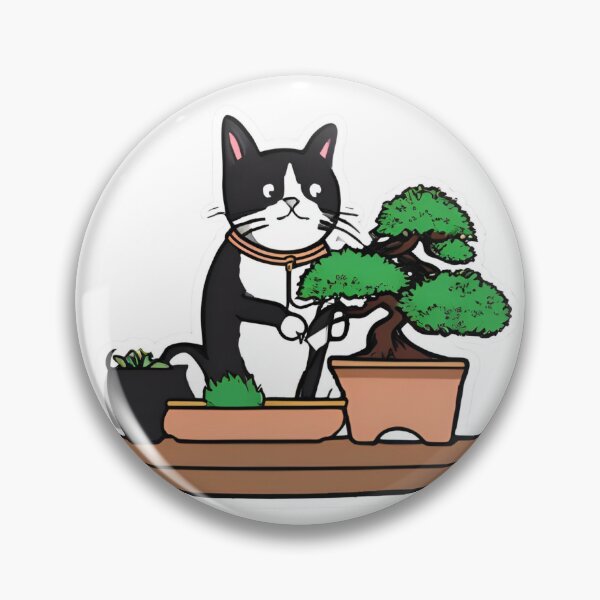 Item preview, Cat Person Working On Bonsai Sigma Cat designed and sold by PhilosophicalG.