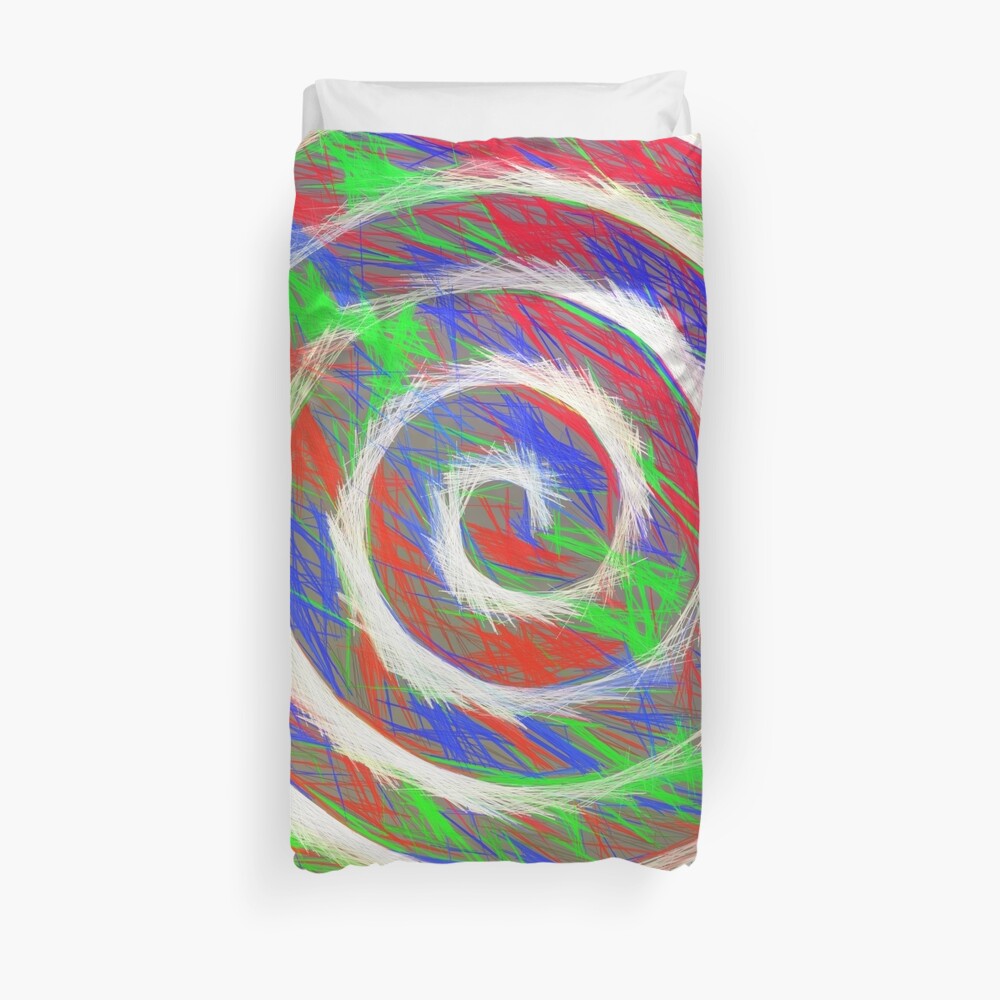 Abstract Spiral Duvet Cover