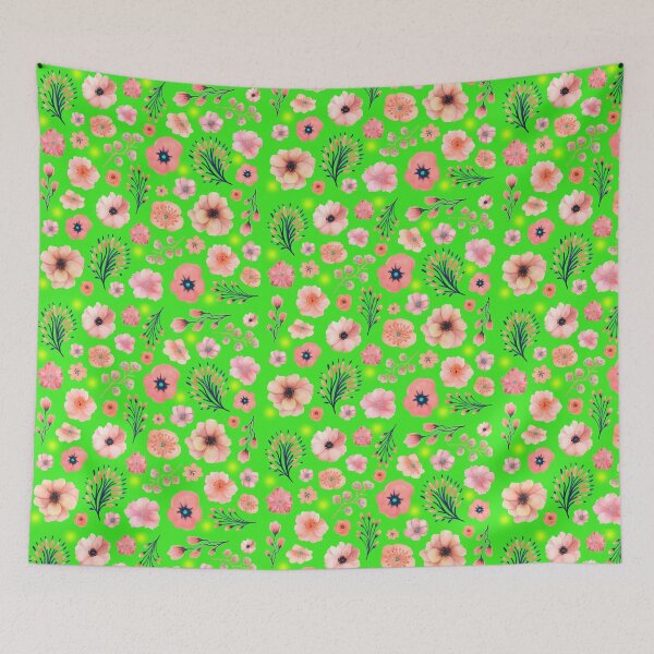 Item preview, Pink flower pattern designed and sold by Topmel.