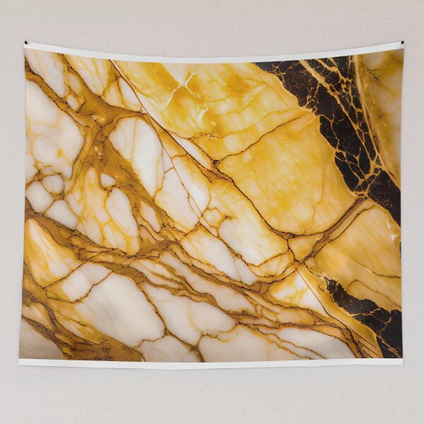 Item preview, Marble painting background print with a golden-colored texture designed and sold by anytka.