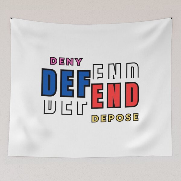 Item preview, Red, Blue DENY DEFEND DEPOSE Combination designed and sold by Dreamsheaven.