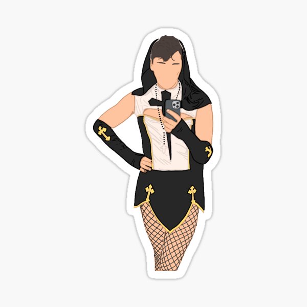 Item preview, Sister Daniel selfie drawing designed and sold by DontTellMum.