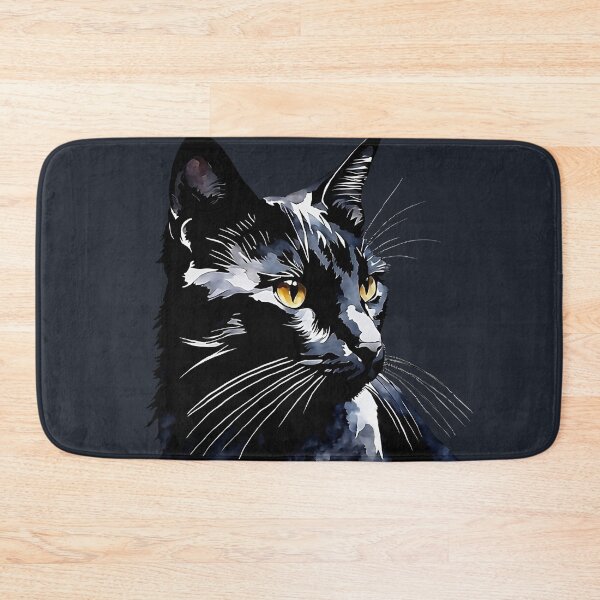Item preview, Vintage Cat Art: Black Cat Watercolor Painting | Noir Cat Art | Gothic Art | Cat Art | Cat Watercolor Painting designed and sold by UnhingedBird.