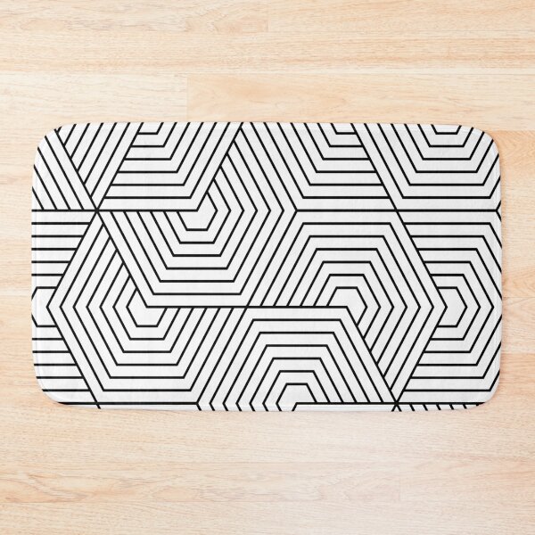 Item preview, Fine Geometrical black and white Pattern Pillow and Home Decor designed and sold by paulo silveira.