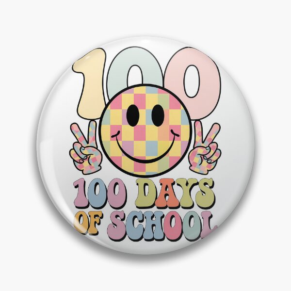 Item preview, 100 Days of School vibrant smiley face designed and sold by TheWizArt.