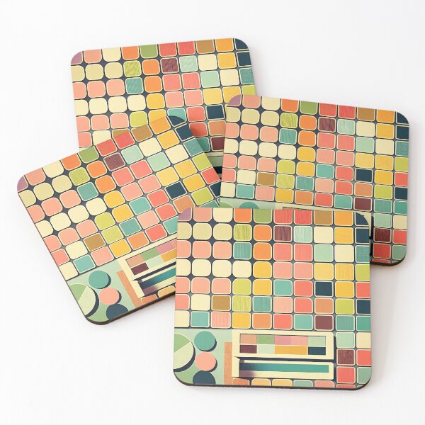Item preview, Background in 60s, 70s, 80s style. Wallpaper or poster blank. Geometric pattern designed and sold by anytka.