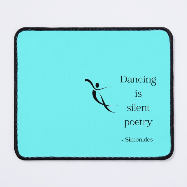Item preview, Dancing is silent poetry inspirational quote abstract dancer designed and sold by celestwoo.