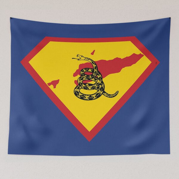 Item preview, TIMOR-LESTE SHIELD - Freedom Is The Superpower -  Gadsden Snake Flag - Dont Tread On Me SUPERHERO design designed and sold by pelagio.