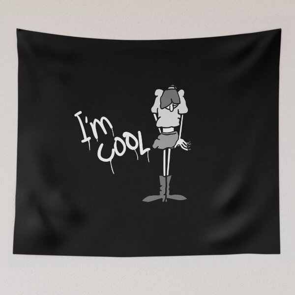 Item preview, Very cool, stylish and cute KOL girl. Street style. (Black and White) designed and sold by R-T-Gracie.