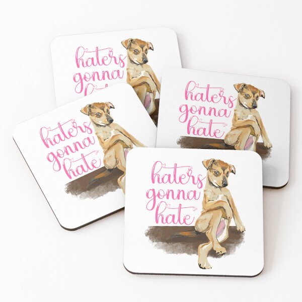 Item preview, "Haters Gonna Hate" Chill Dog Illustration - A Perfect Blend of Attitude & Relaxation designed and sold by Pandositive.