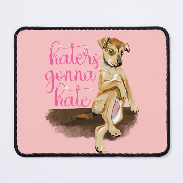Item preview, "Haters Gonna Hate" Chill Dog Illustration - A Perfect Blend of Attitude & Relaxation designed and sold by Pandositive.