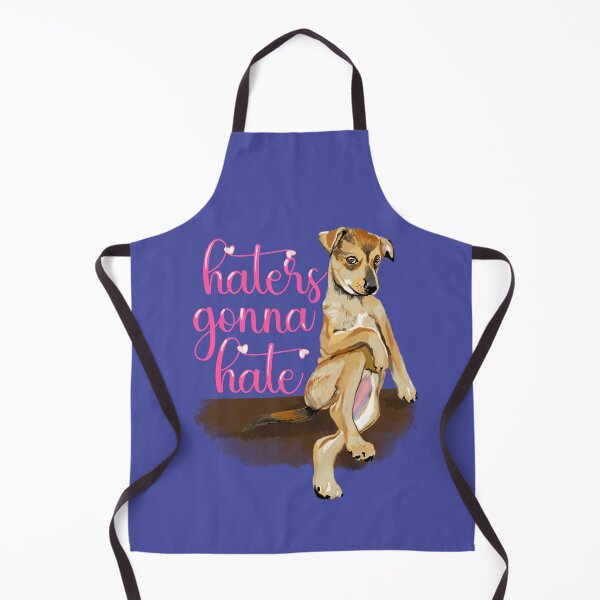 Item preview, "Haters Gonna Hate" Chill Dog Illustration - A Perfect Blend of Attitude & Relaxation designed and sold by Pandositive.