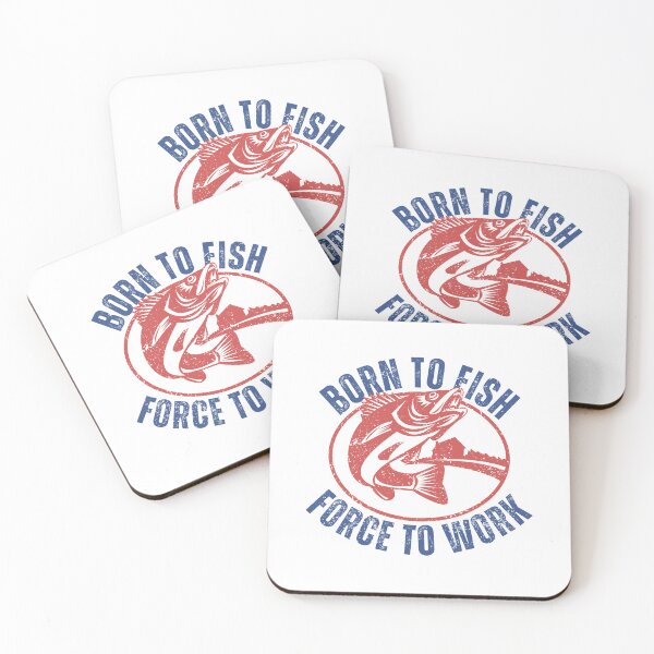 Item preview, Born to fish force to work 2 designed and sold by dtbus79.